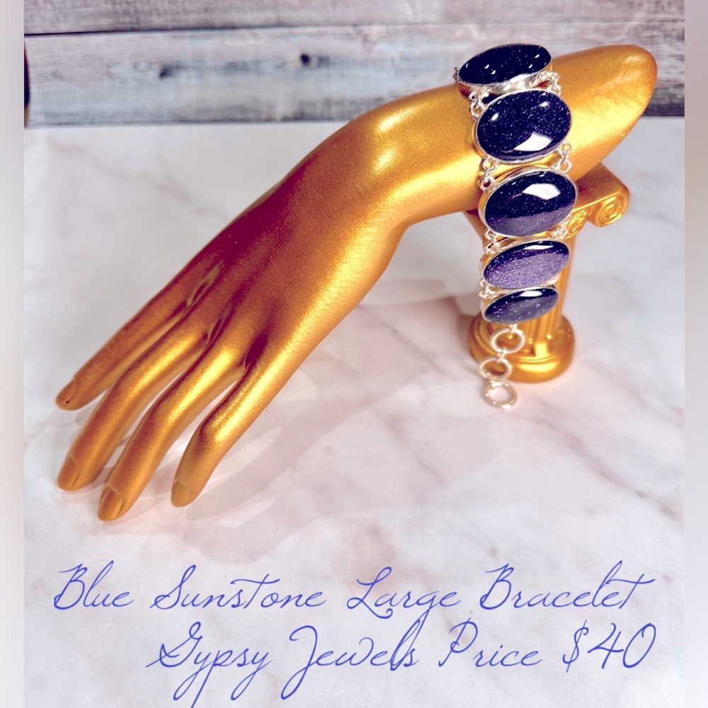 Blue Sunstone 7.5" Bracelet